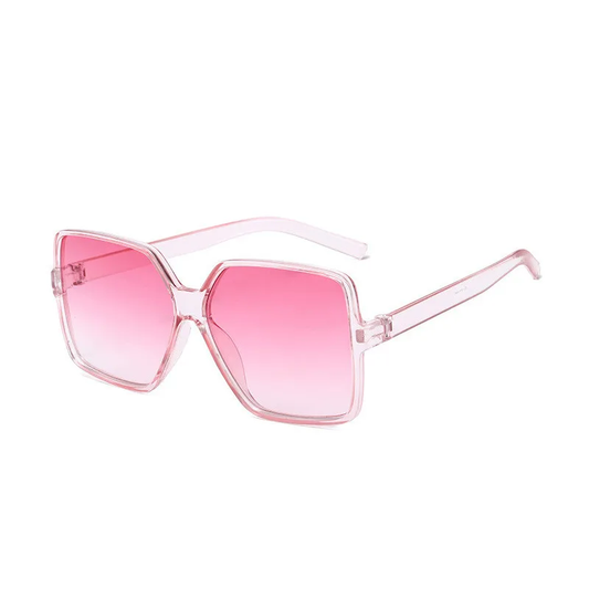 Retro gradient pink sunglasses