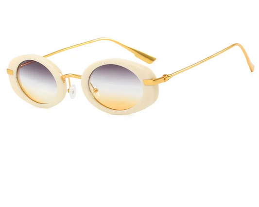 Oval frame sunglasses