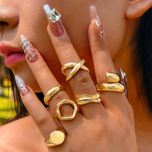 Gold ring set